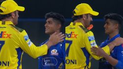 Ipl 2025 Ms Dhoni Makes New Mi Star Vignesh Puthurs Night With A Pat On The Back Watch Video