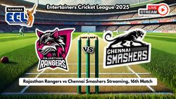 Rajasthan Rangers Vs Chennai Smashers Live Streaming How To Watch Entertainer Cricket League 2025 L