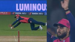 Rr Vs Csk Riyan Parag Takes Stunner To Dismiss Shivam Dube Celebrates Wildly Watch Video