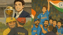 From Sachin Tendulkar To Virat Kohli Ms Dhoni What Happens When Cricket Legends Join Ghibli Revol