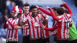 Brewster Celebrates Sheffield United Derby Win 