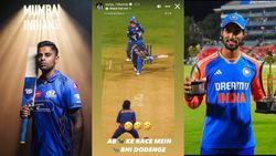 Ipl 2025 Suryakumar Yadav Trolls Himself After Tilak Varma S Stunning Practice Dismissal