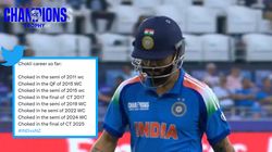 Ind Vs Nz Final Virat Kohli Brutally Trolled By Fans As Chokli Trends On X Some Call For His Ret