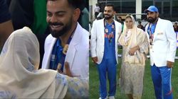 Heart Warming Moment Kohli Takes Blessing From Shami Mother After Champions Trophy 2025 Victory
