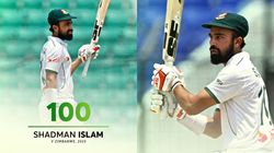 Ban Vs Zim Shadman Islam Shines With Gritty 100 Anchors Bangladesh To Commanding Lead On Day 2 In