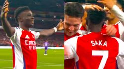 Bukayo Saka Scores Within 7 Minutes Of Arsenal Return Against Fulham Premier League Celebration
