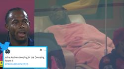 Pbks Vs Rr Jofra Archer Caught Sleeping Under Blanket During Match Moment Goes Viral On Social Med