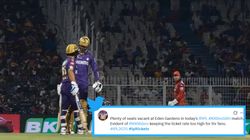 Kkr Vs Srh Empty Stands Despite Claims Of Sold Out Tickets Fans Cry Scam