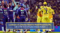 Lsg Vs Csk Head To Head Record Stats Results In Ekana Stadium Lucknow Ahead Of Ipl 2025 Match 