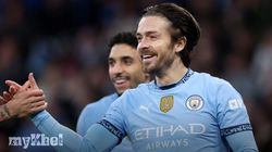 Manchester City 2 0 Leicester City Grealish Scores First Goal 