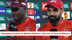 Psl 2025 Islamabad United Vs Multan Sultans Man Of The Match Award Winners Post Match Presentatio