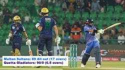 Quetta Gladiators Vs Multan Sultans Gladiators Crush Sultans By 10 Wickets After Khurram S 4 For An
