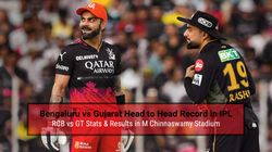 Rcb Vs Gt Head To Head Record Results Stats In M Chinnaswamy Stadium Ahead Of Ipl 2025 Match 