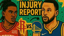 Rockets Vs Warriors Injury Updates Nba 24 25 Injury Updates Player Props Details Key Absences