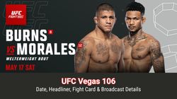 Gilbert Burns Vs Michael Morales All Action Welterweight Clash To Headline Ufc Vegas 106 In May 