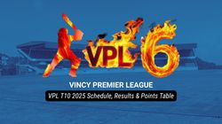 Vincy Premier League T10 2025 Schedule Results Points Table Squads