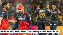 Who Won Yesterdays Ipl Match 14 Rcb Vs Gt Ipl 2025 On April 2 Gujarat Titans Secure Back To Bac