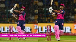 Ipl 2025 Yashasvi Jaiswal Creates History With First Ball Six At Chinnaswamy Becomes First Non Rcb