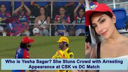 Who Is Yesha Sagar Indo Canadian Bombshell Stuns Crowd With Her Arresting Appearance At Csk Vs Dc M