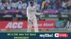 India Test Squad Announcement For England Tour Live Updates News Shubman Gill New Captain