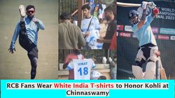 Rcb Vs Kkr Why Rcb Fans Are Wearing White India T Shirts Today At Chinnaswamy Stadium