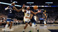 Wolves Stifle Warriors Even Series Nba Playoffs 