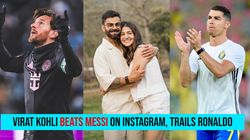 Virat Kohli Overtakes Lionel Messi Social Media Achievement But Cristiano Ronaldo Still Holds First