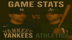 Yankees Vs Athletics Stats Mlb 2025 Yankees Vs Athletics Head To Head Results Player Stats And Mo