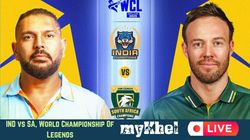 India Champions Vs South Africa Champions World Championship Of Legends 2025 Live Score Ind V Sa Wcl
