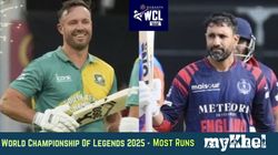 Most Runs In Wcl 2025 Top 10 In World Championship Of Legends On July 