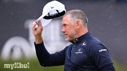 Lee Westwood Enjoys The Open At Royal Portrush 