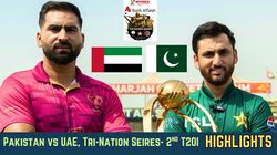 Pakistan Vs Uae 2nd T20i Tri Nation Series Live Score Pak Vs Uae Cricket Updates