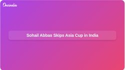 Pakistan Legend Sohail Abbas Not To Travel With Malaysian Hockey Team For Asia Cup 