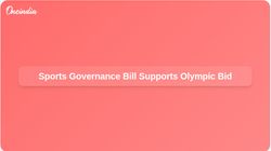 Sports Governance Bill India Olympics 2036 
