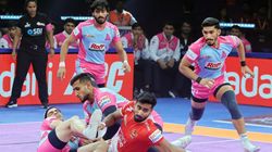 Jaipur Pink Panthers Vs Gujarat Giants Pkl 12 Highlights Redemption For Pink Panthers Over Giants