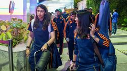 Icc Womens World Cup India And Sri Lanka Arrive In Guwahati For Opener 