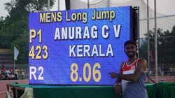 Anurag C V Leaps Into History Meet India Third 8 Meter Long Jumper Of 