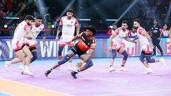 Pkl 2025 Guman Singh Stars As Up Yoddhas Crush U Mumba 40 24 To End Losing Streak