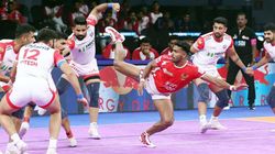 Pkl 2025 Gujarat Giants Win A Close Contest Against Up Yoddhas To Complete Double