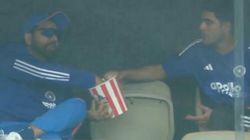 Ind Vs Aus Rohit Sharma Shubman Gill End Rift Rumours Seen Chatting With Popcorn In Rain Marred P