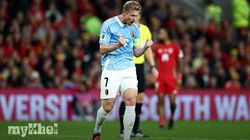 Wales 2 4 Belgium De Bruyne Penalty Double Boosts Qualification Hopes 