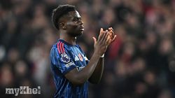 Arsenal Saka Urges Caution On Premier League Title Talk 