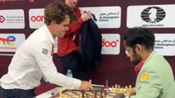 Watch Magnus Carlsen Slams Table In Frustration As Arjun Erigaisi Beats Him In Blitz Championship