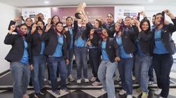 India Womens Kabaddi Team Felicitated After World Cup Triumph