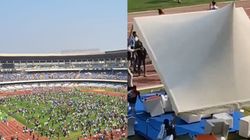 Lionel Messi In Kolkata Turns Chaotic Fans Vandalize Salt Lake Stadium Try To Ignite Fire Fight W