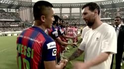 When Legends Meet Lionel Messi And Sunil Chhetri Share A Special Moment In Mumbai Watch
