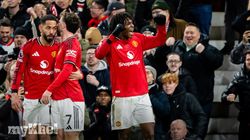 Patrick Dorgu Manchester United Goal Training Finish 