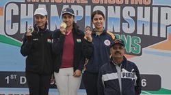 th National Shooting Championship Competitions Raiza Dhillon Sweeps Womens Skeet Titles