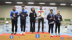 Shooting Ramita Jindal Himanshu Dhillon Win 10m Air Rifle Mixed Team Gold At Nscc