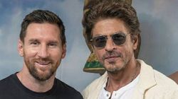 Kkr Co Owner Shah Rukh Khan Son Abram Meet Argentine Legend Lionel Messi In Kolkata Before Chaos